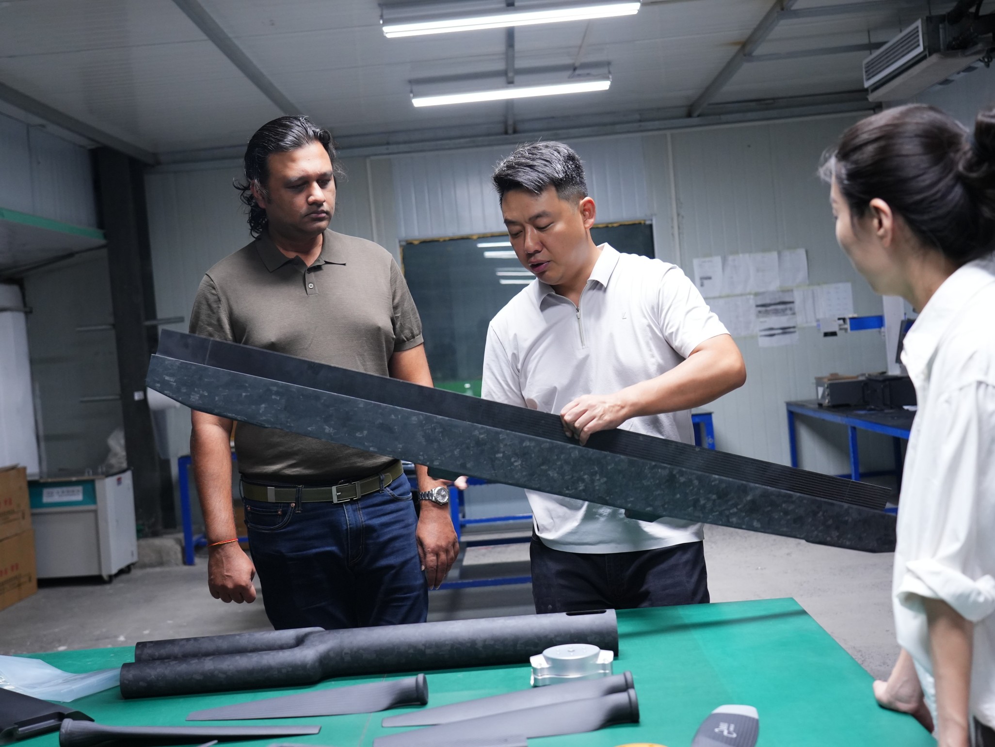 Indian customer come to RAYI propeller plant for a visit
