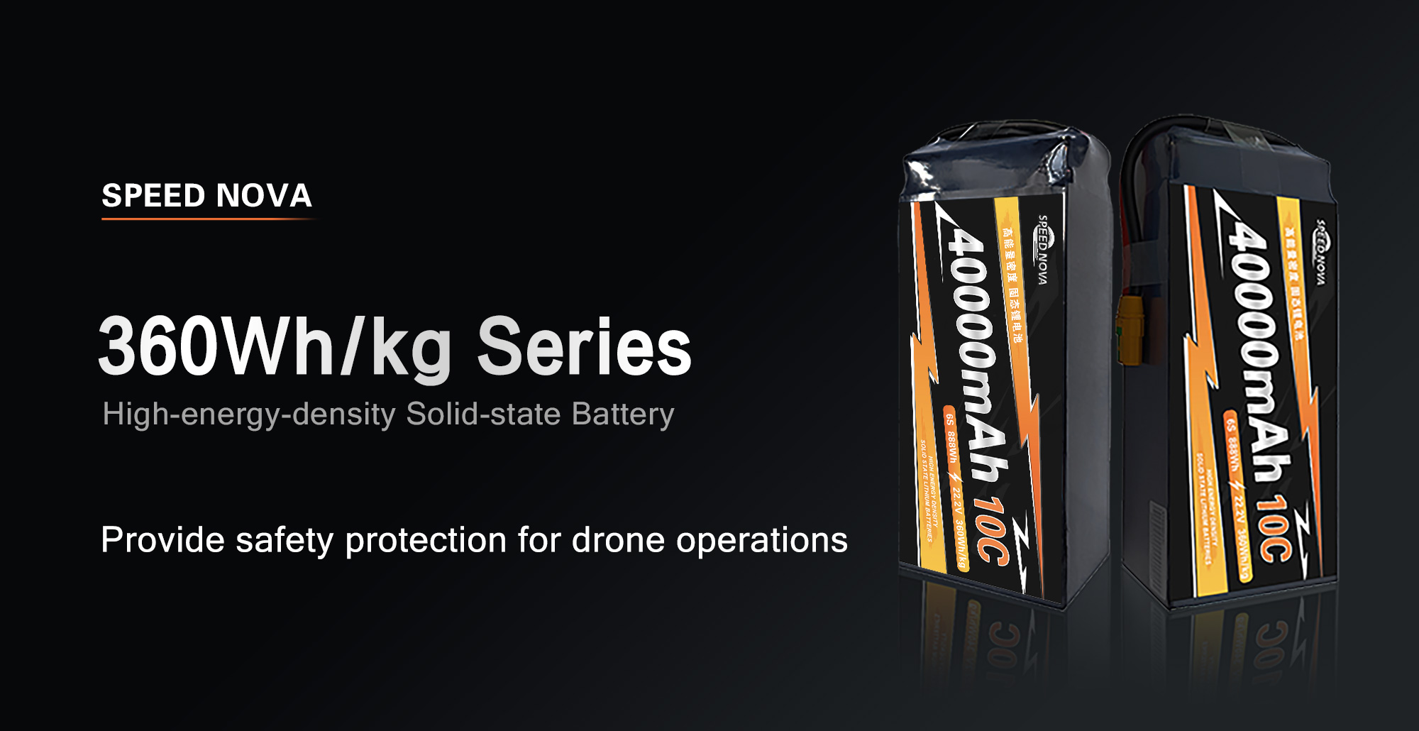 360 Wh/kg Series Semi-Solid State Drone Battrey