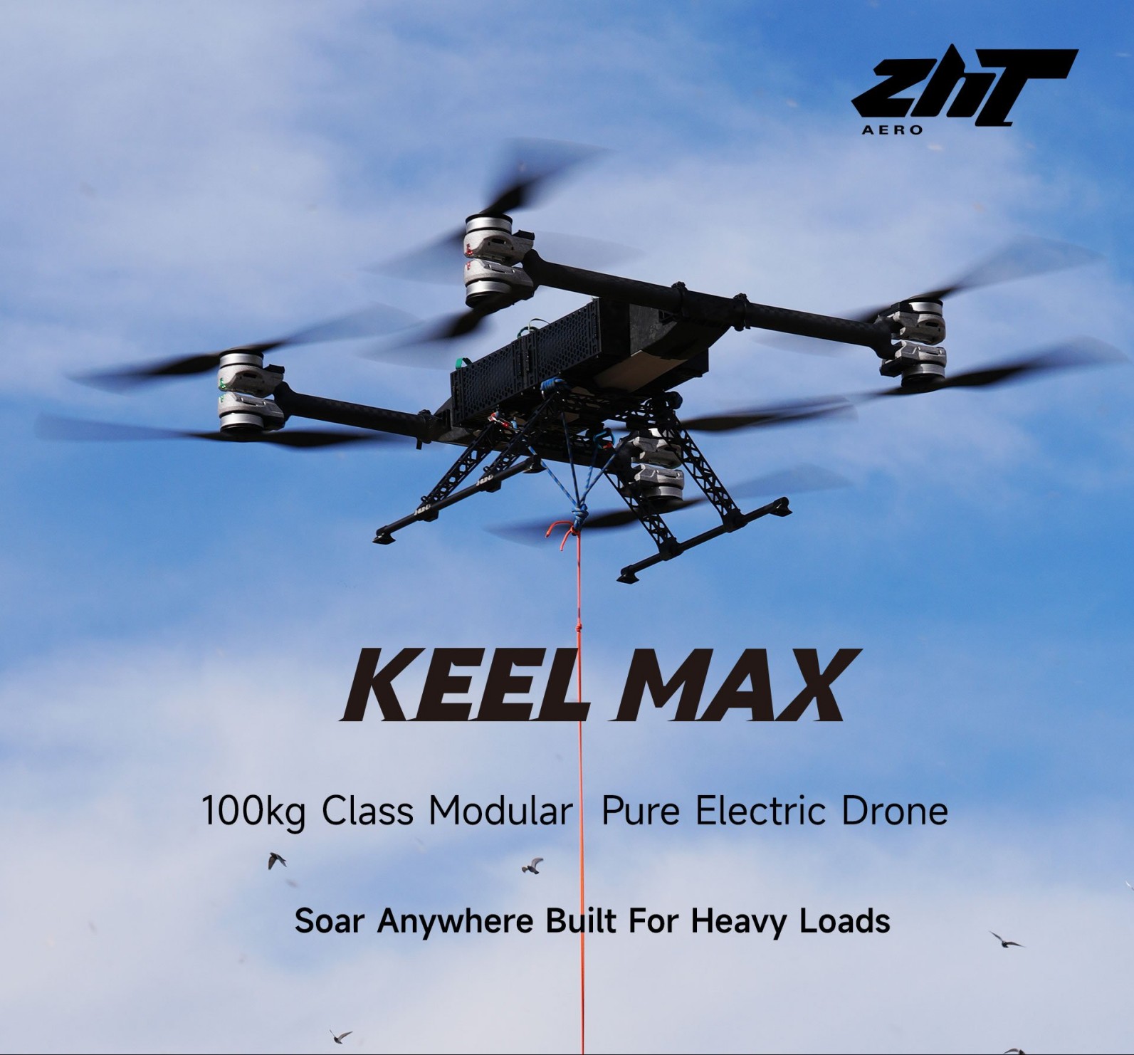 Payload 100 kg Modular Pure Electric Drone