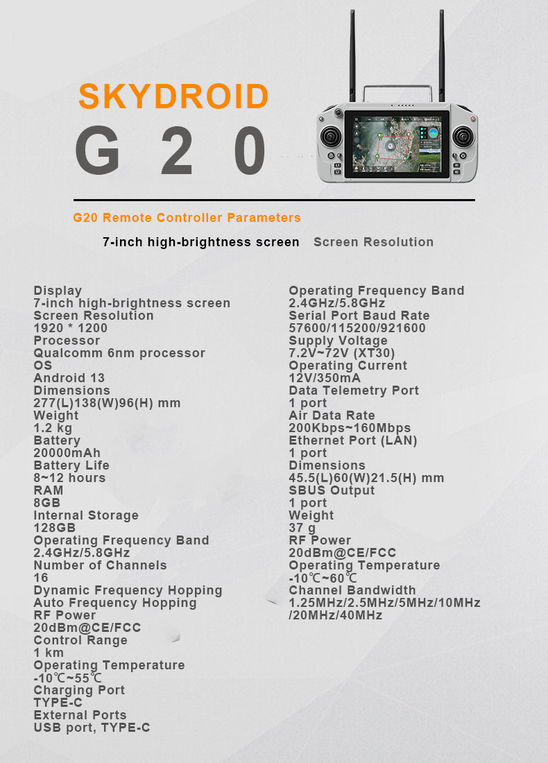 Drone Controller Skydroid G20