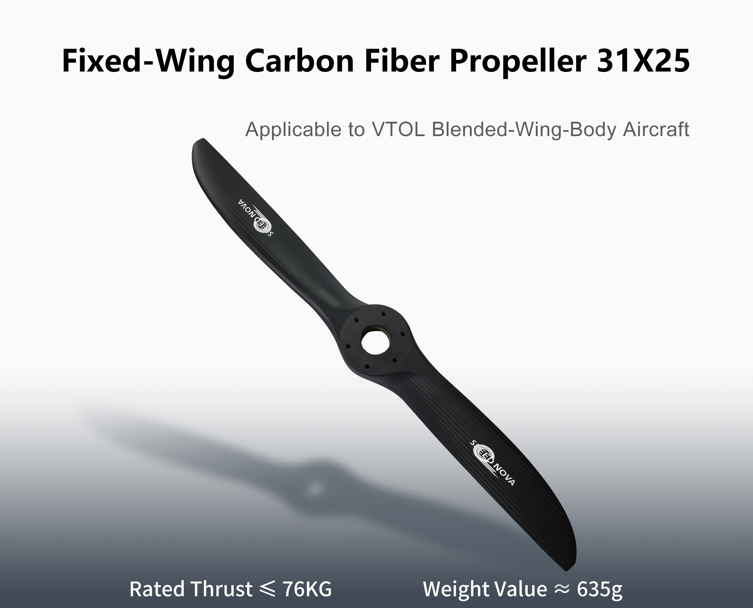 RAYI 31X25 CF Fixed Wing PROP