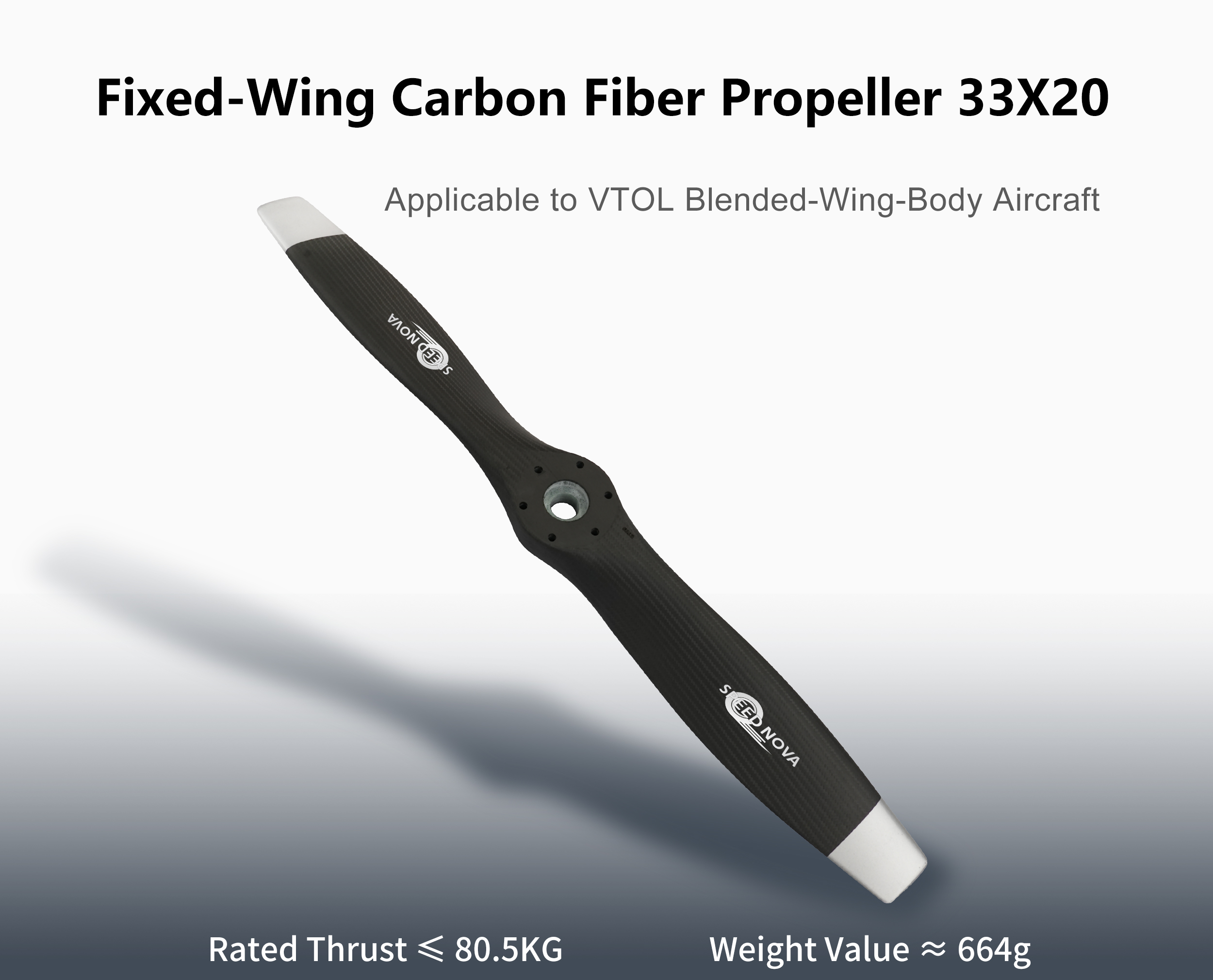 RAYI 33X20 CF Fixed Wing PROP