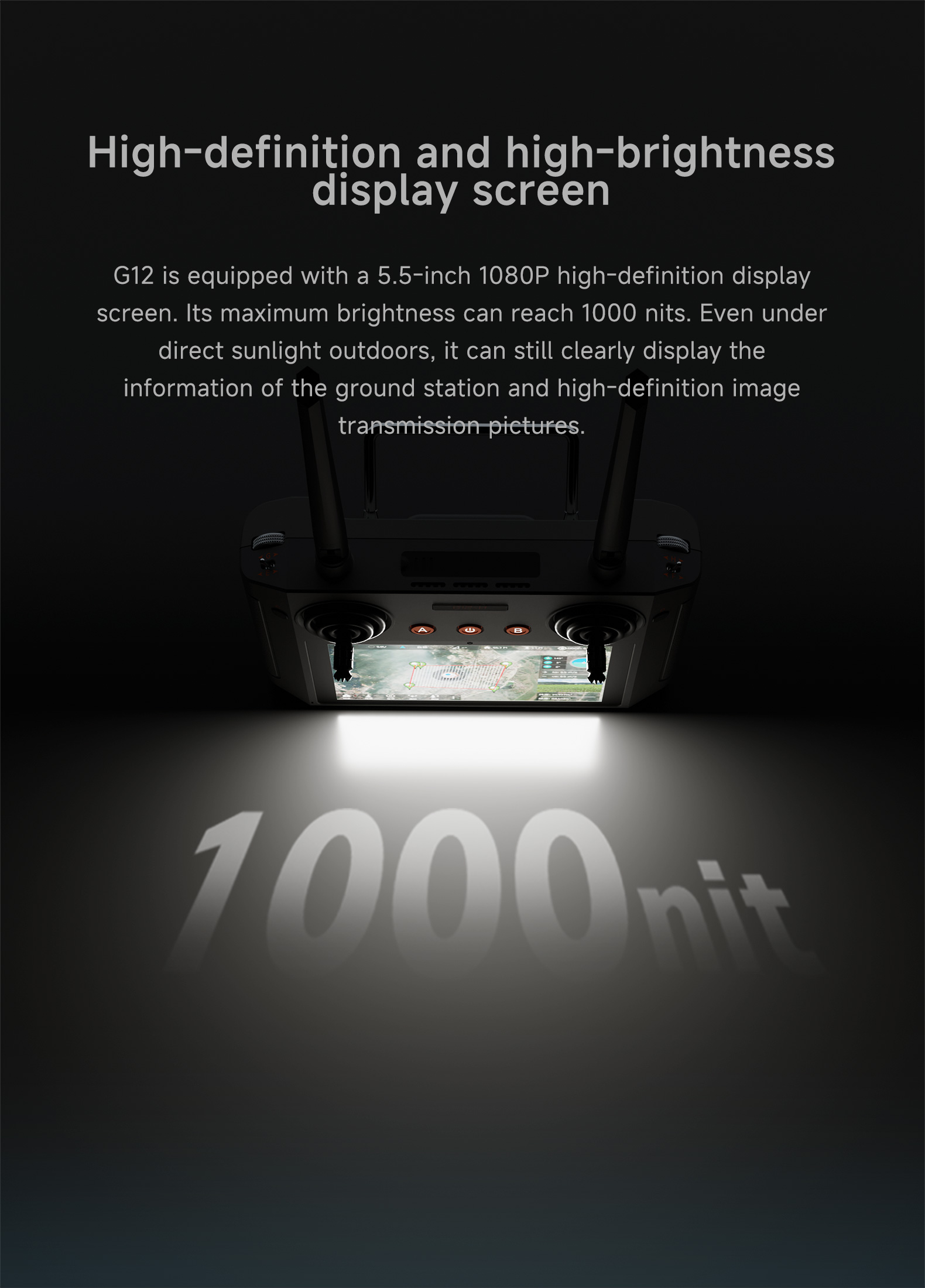 Skydroid G12-H Smart Controller: Agile Power with GR01 Link