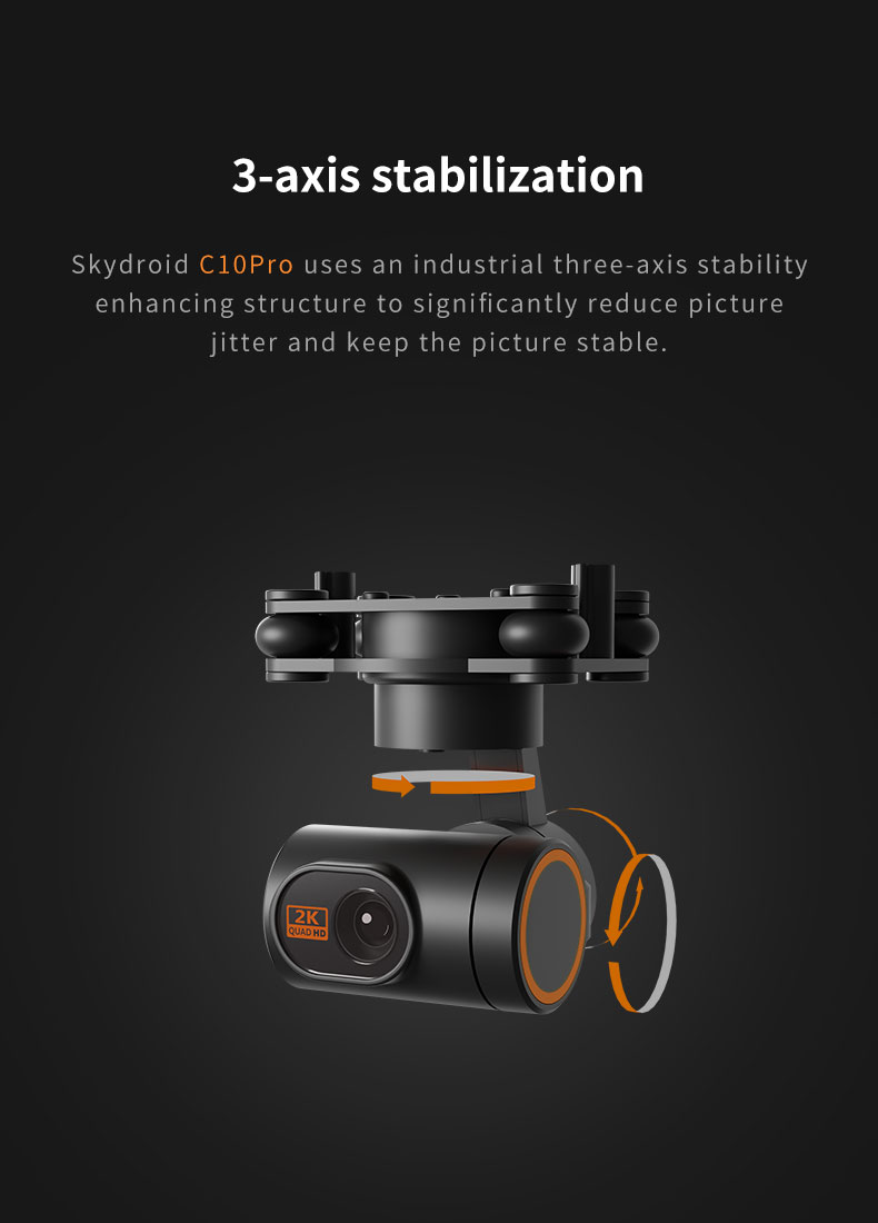Skydroid C10 / C10 Pro Mini HD 3-Axis Gimbal Camera