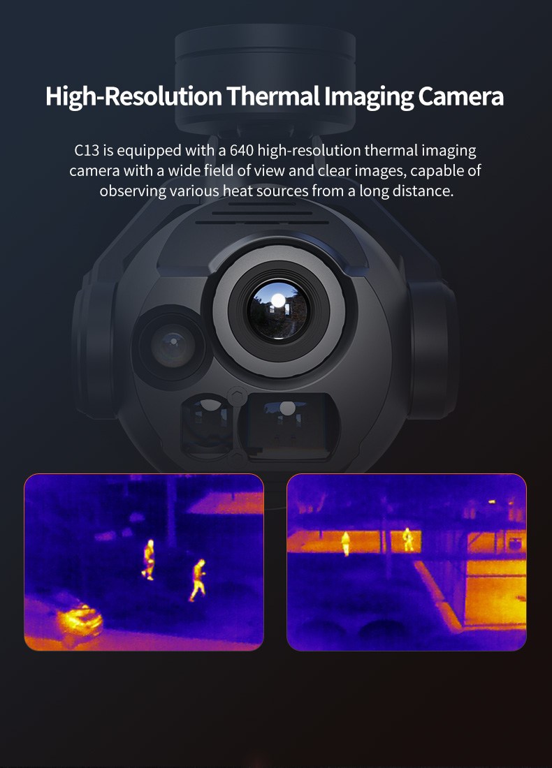 Skydroid C13 Gimbal | 640 Thermal, 2K EO