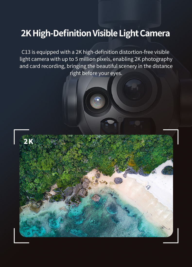 Skydroid C13 Gimbal | 640 Thermal, 2K EO