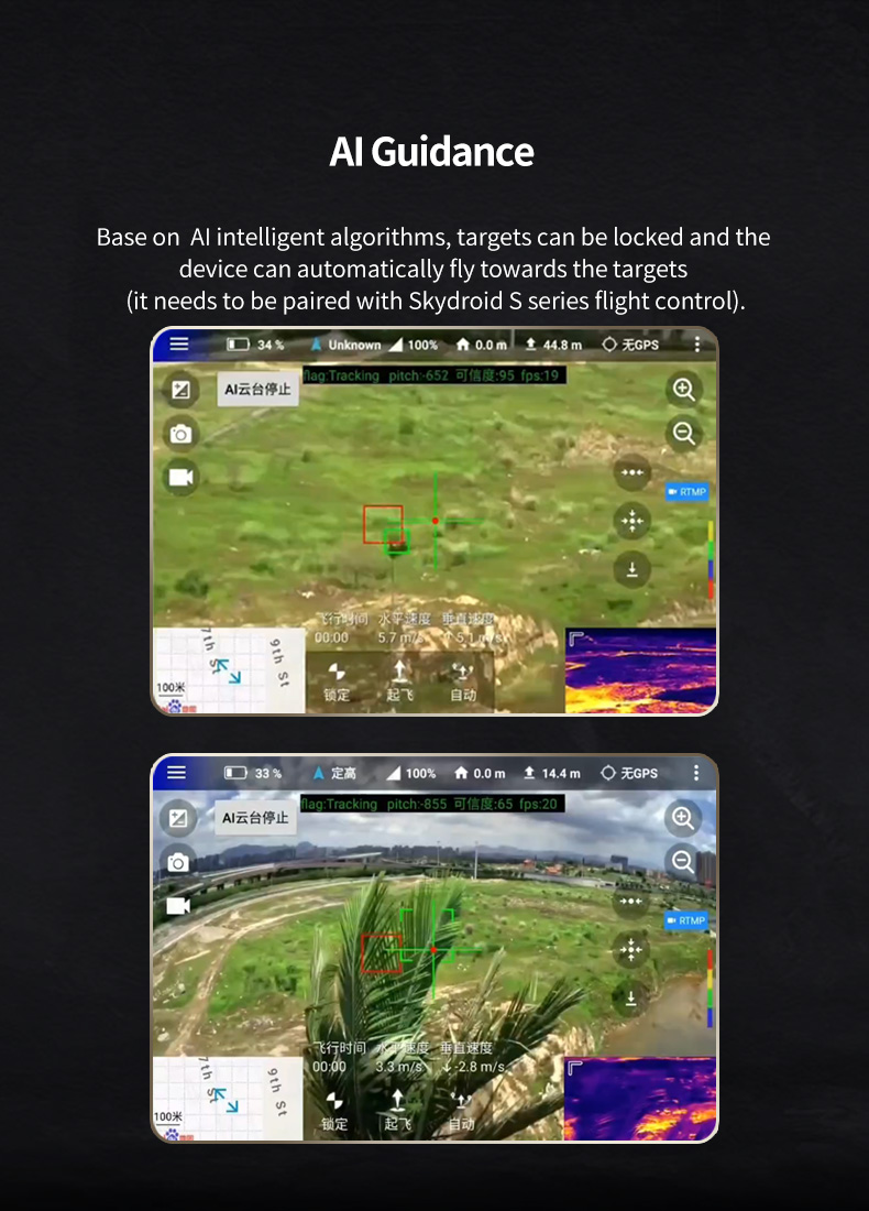 Skydroid C13 Gimbal | 640 Thermal, 2K EO