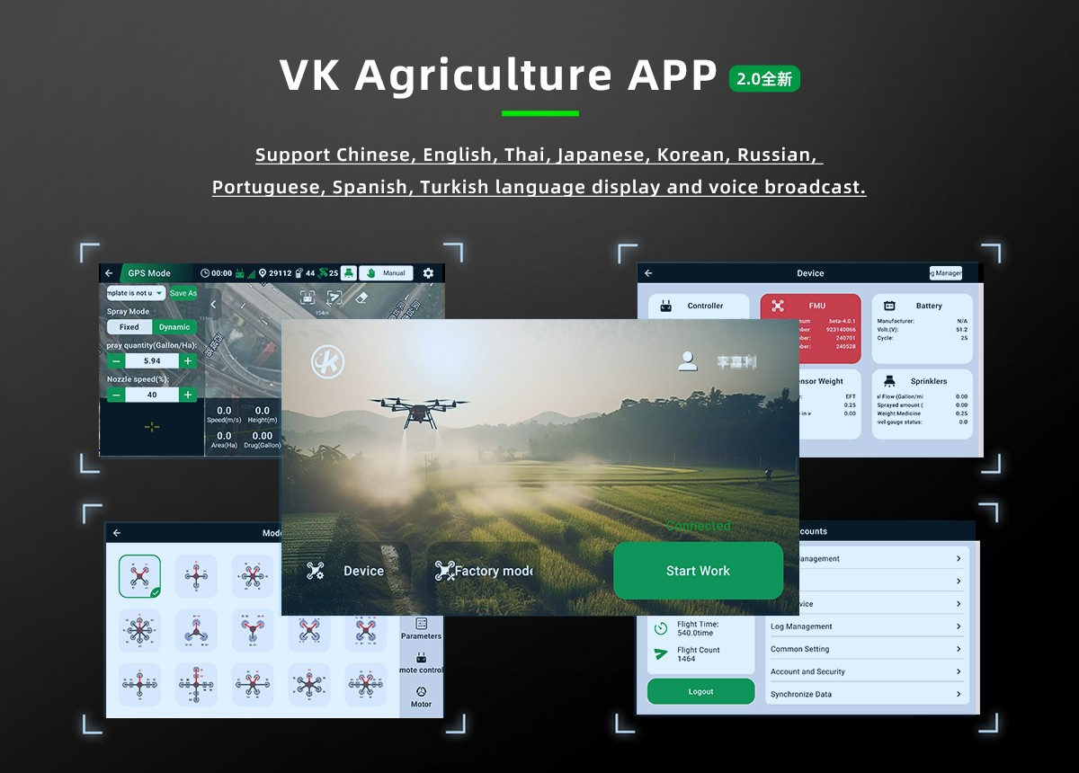 VK V9-AG Agricultural Drone Flight Controller