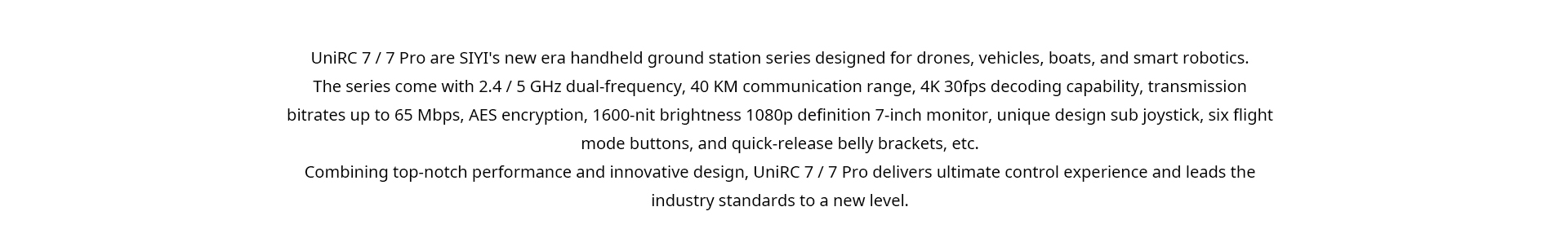 SIYI UniRC 7 Handheld Ground Station