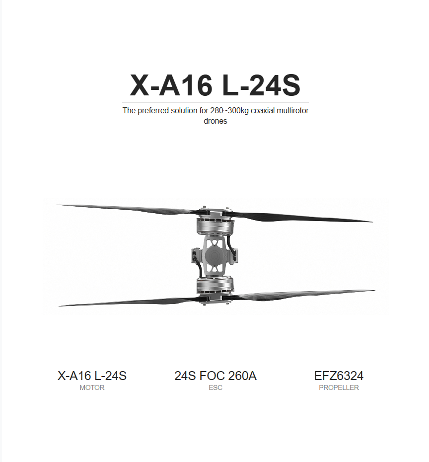 T-Motor X-A16L-24S KV35 Motor