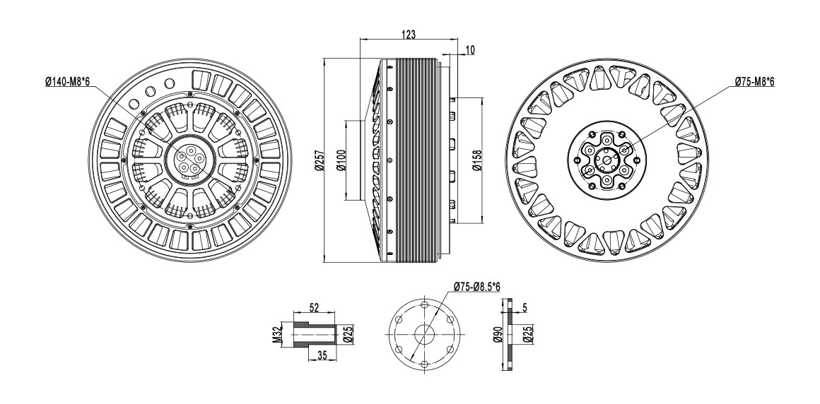 MAD M90C60 EEE 9KV Heavy-Lift Motor