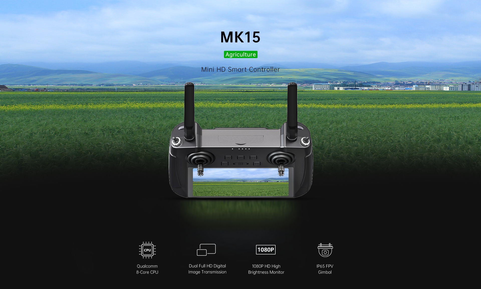 SIYI MK15 Agriculture Mini HD Smart Controller