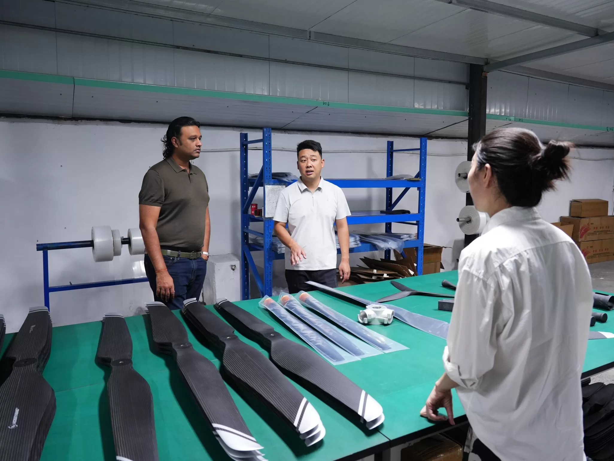 Indian customer come to RAYI propeller plant for a visit