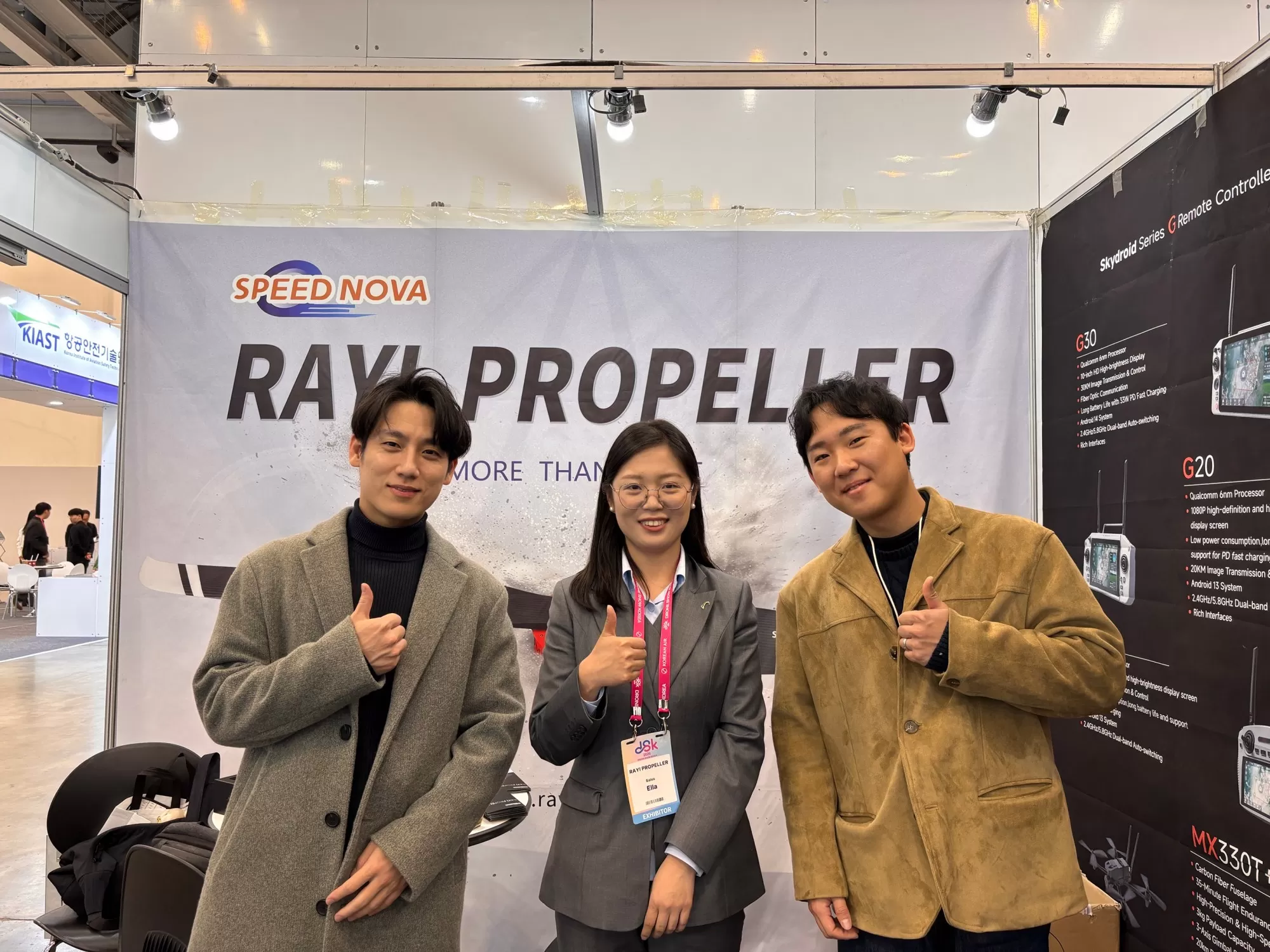 RAYI Team Shines at the 2026 Busan  | Carbon Fiber Propellers and Skydroid Core Components Ignite the Audience