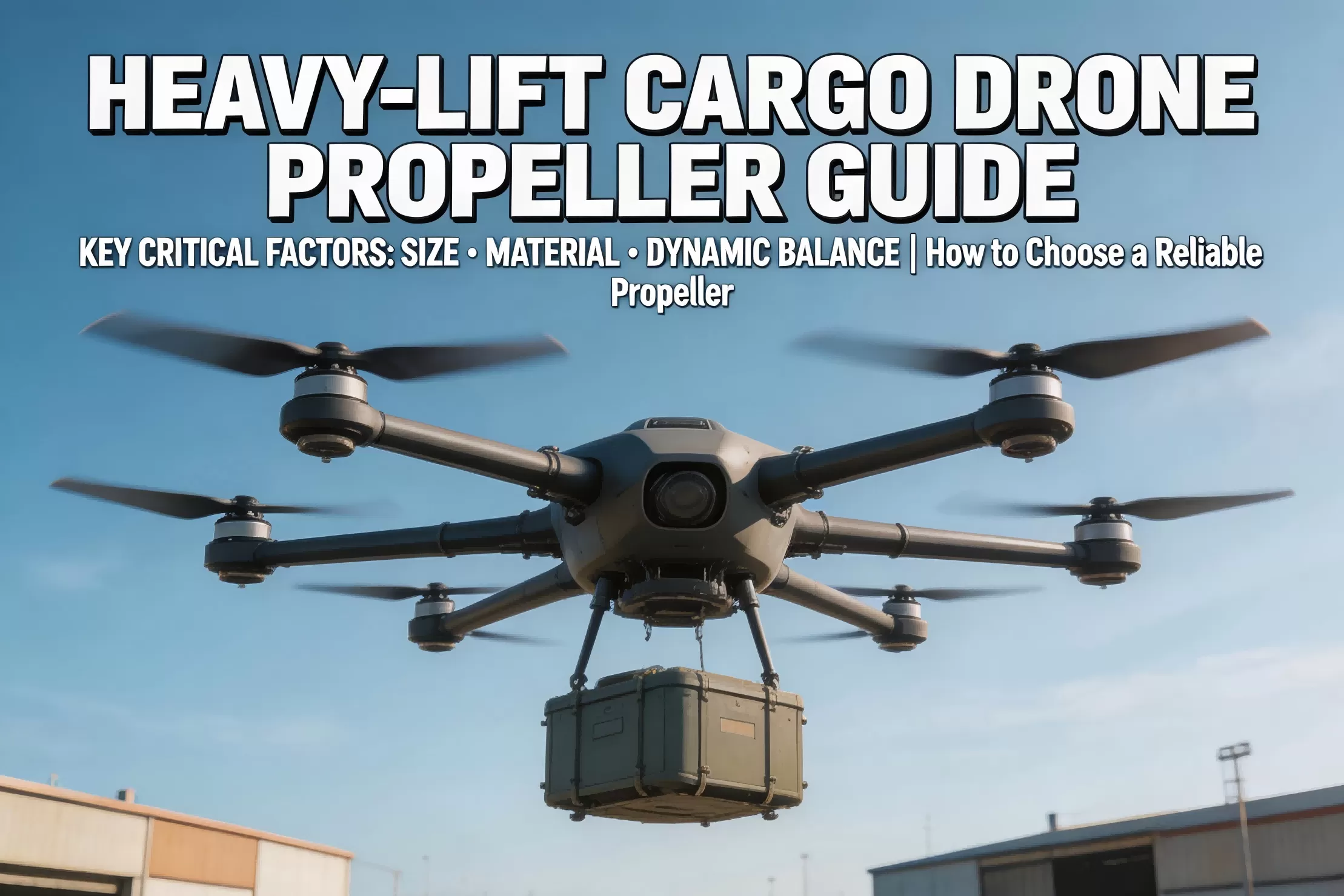 Educational Guide] Decoding the Critical Impact of Size, Material, and Dynamic Balance on Heavy-Lift Cargo Drones: How to Choose a Reliable Propeller