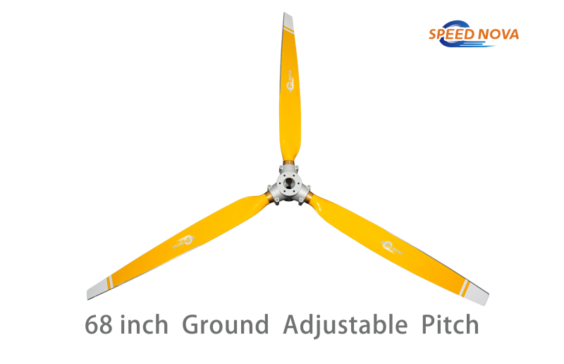 68 Inch 3 Blades Ground Adjustable Pitch Aviation Propeller