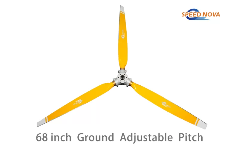 68 Inch 3 Blades Ground Adjustable Pitch Aviation Propeller