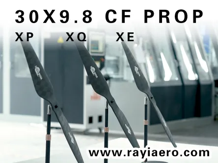RAYIAERO Unveils Three Custom 30x9.8" Carbon Fiber Propellers for UAV