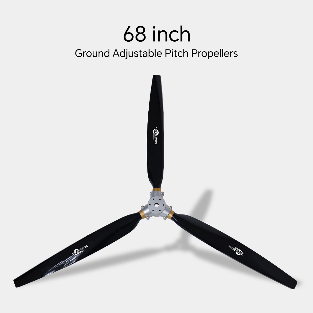 68 Inch 3 Blades Ground Adjustable Pitch Aviation Propeller