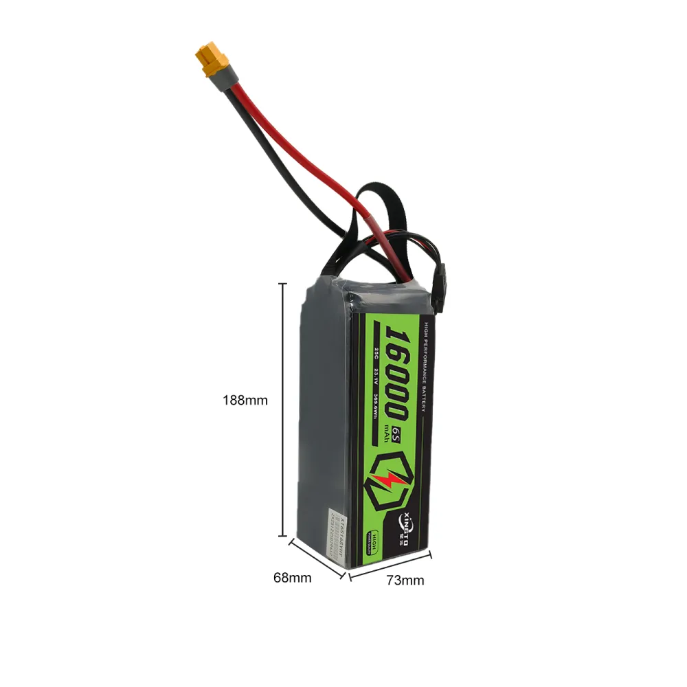 Xingtuo 6S 16Ah drone battery connector and wiring