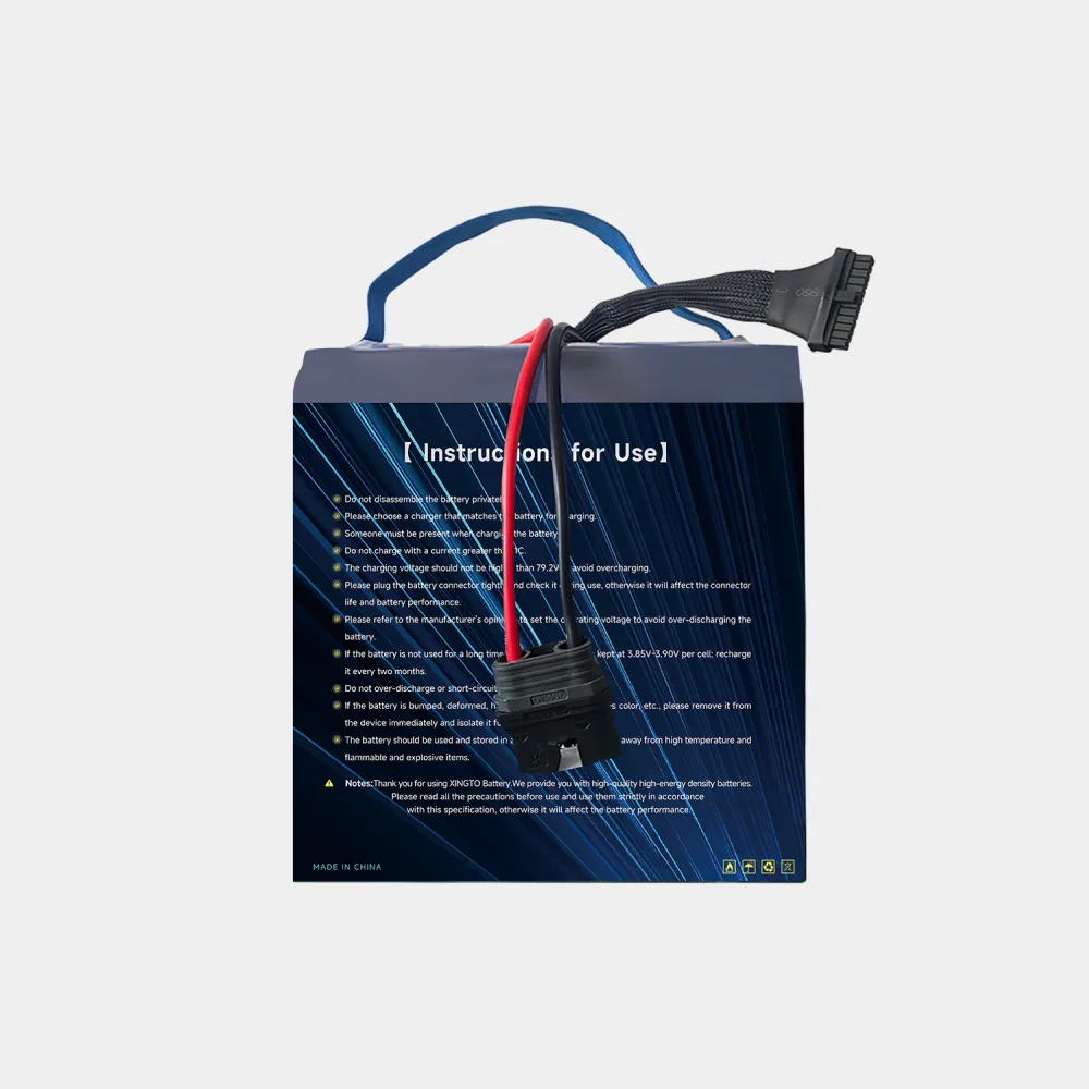 XINGTO 18S 40000mAh solid state UAV battery rear view