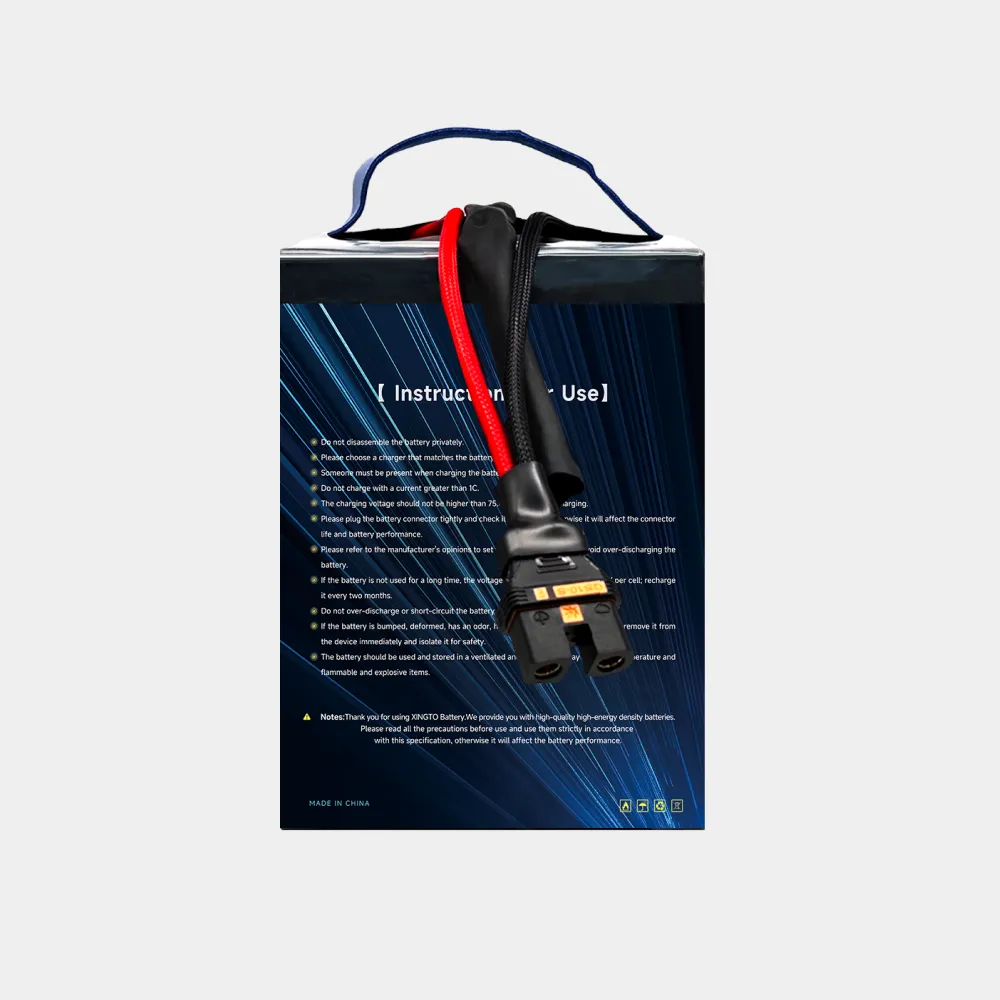 XINGTO 24S 82000mAh solid state UAV battery connector view