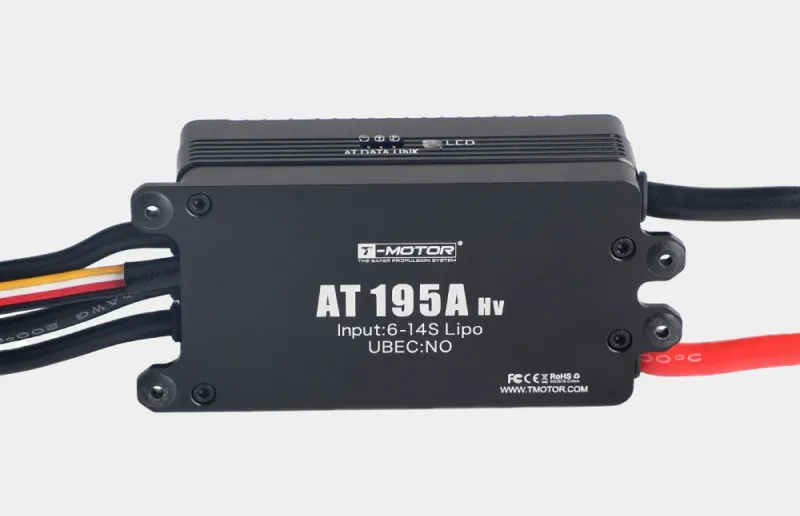 T-Motor AT 195A 6-14S VTOL ESC technical detail