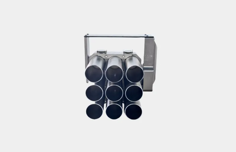 38mm multi-tube electric smoke emitter with aviation aluminum housing
