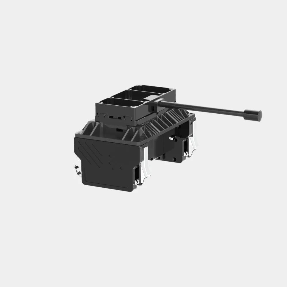 Assembled drone cargo release hook with mounting frame