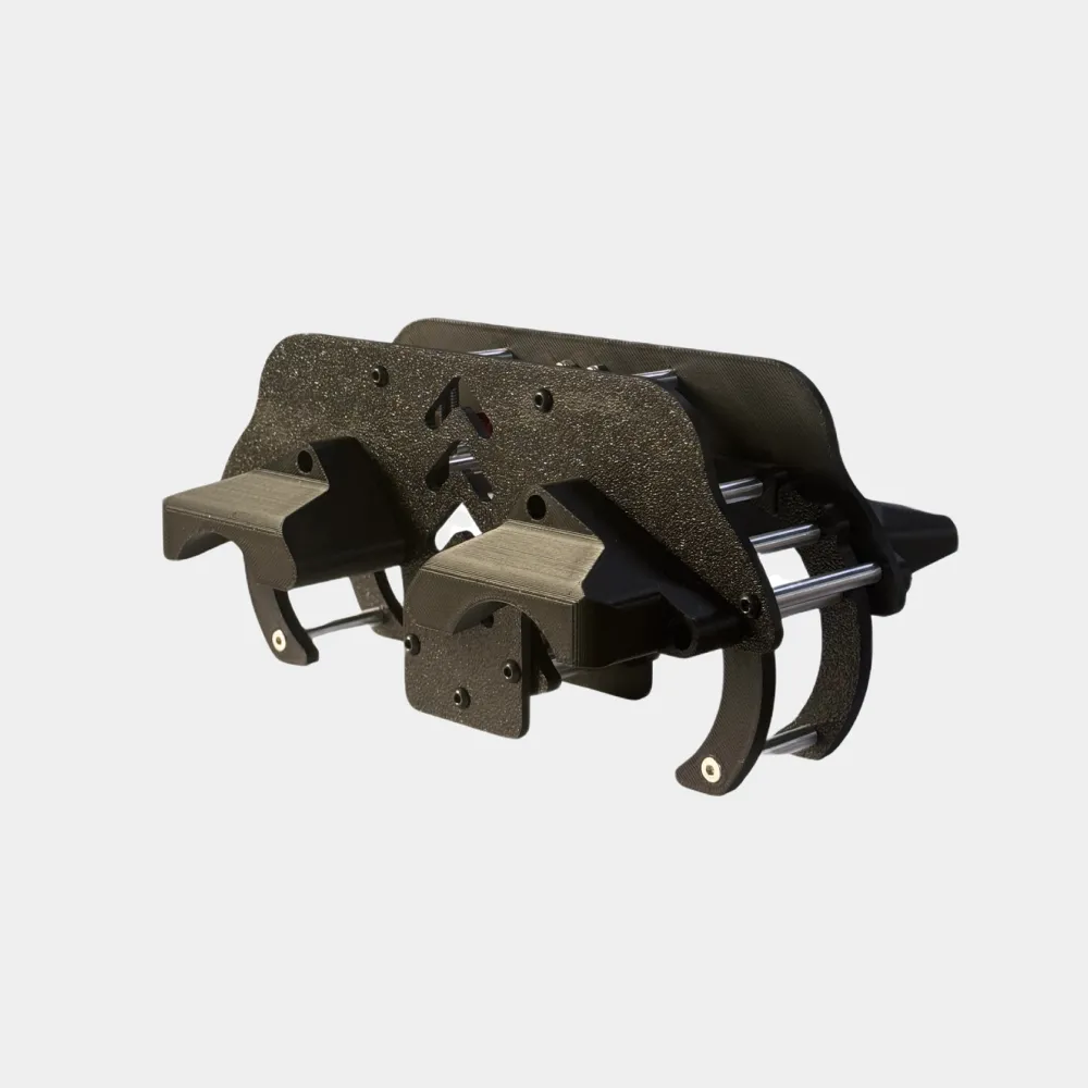 Angled view of a 60mm UAV side-launch payload module