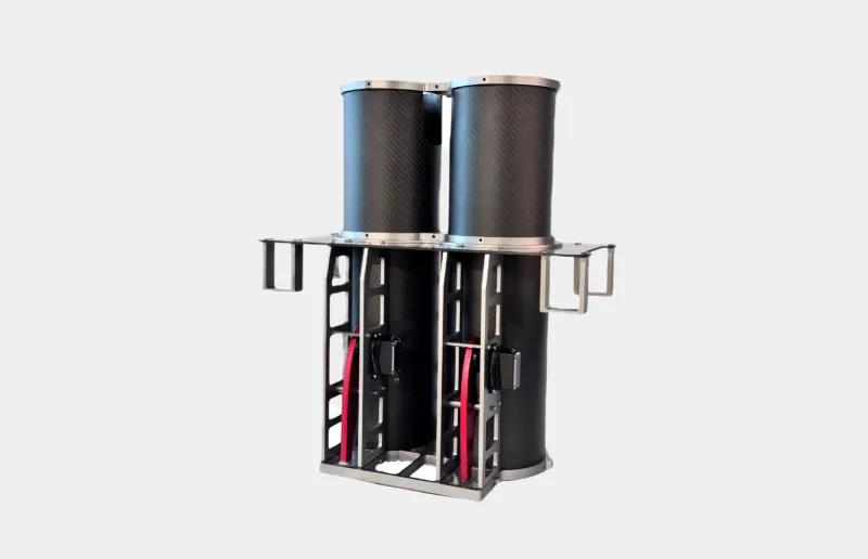 120mm two-position UAV payload release module structure