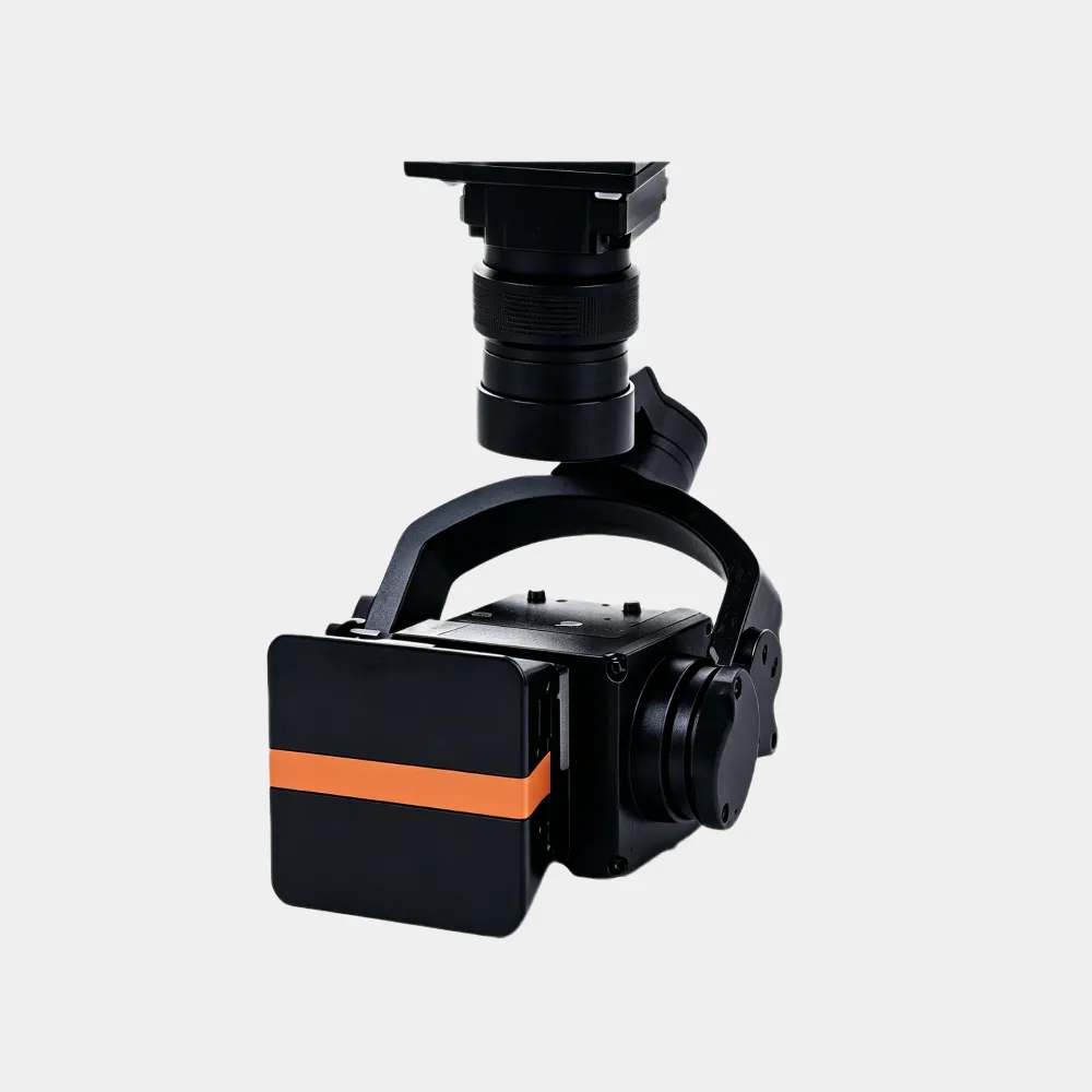 Gimbal-mounted UAV net capture payload