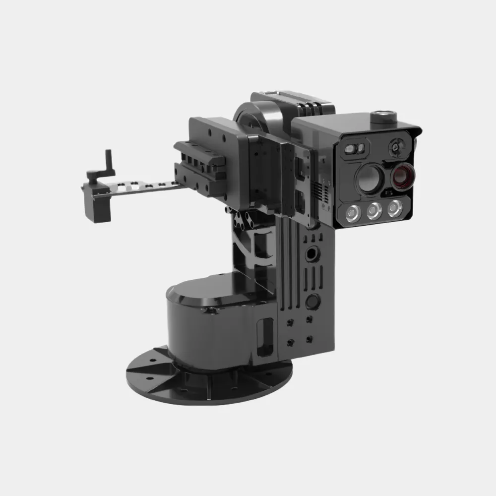 10kg servo turntable side view with mounting structure