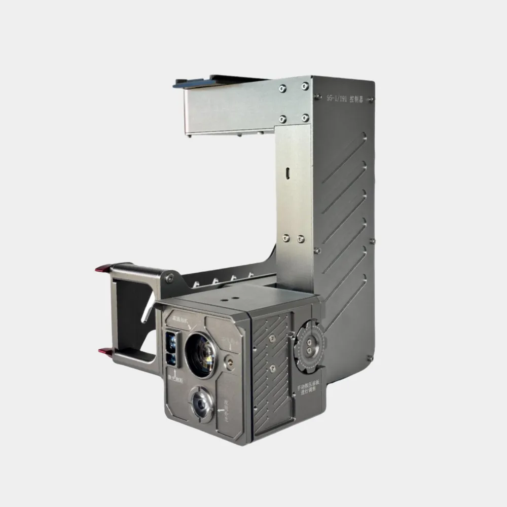 self-locking UAV payload controller side view