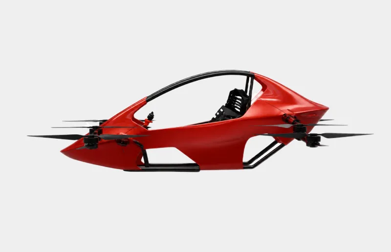 RAYI AeroLift Solo foldable eVTOL aircraft