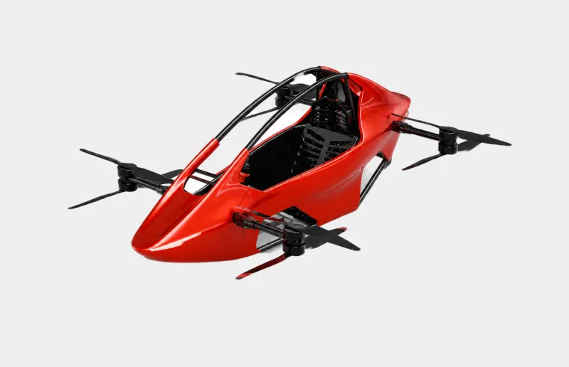 RAYI AeroLift Solo flight display and aircraft control features