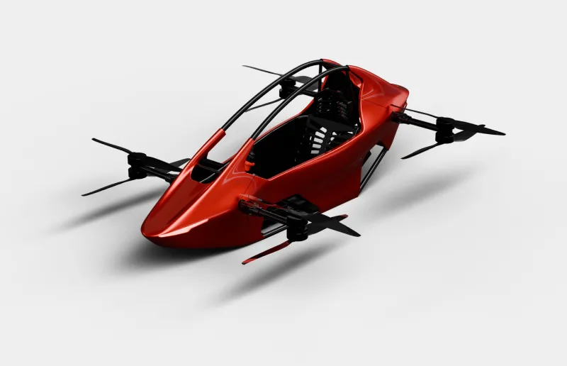 RAYI AeroLift Solo folding structure and integrated flight features
