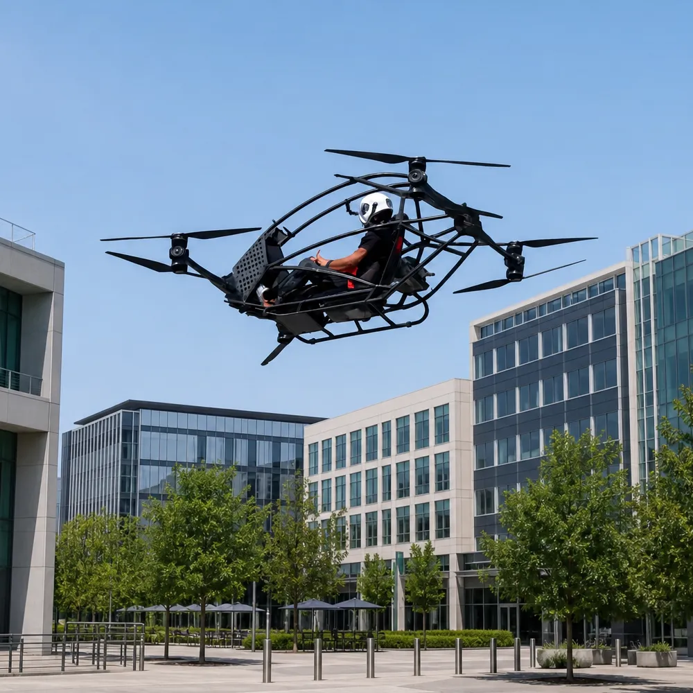 RAYI AeroLift Ascend personal aircraft in flight