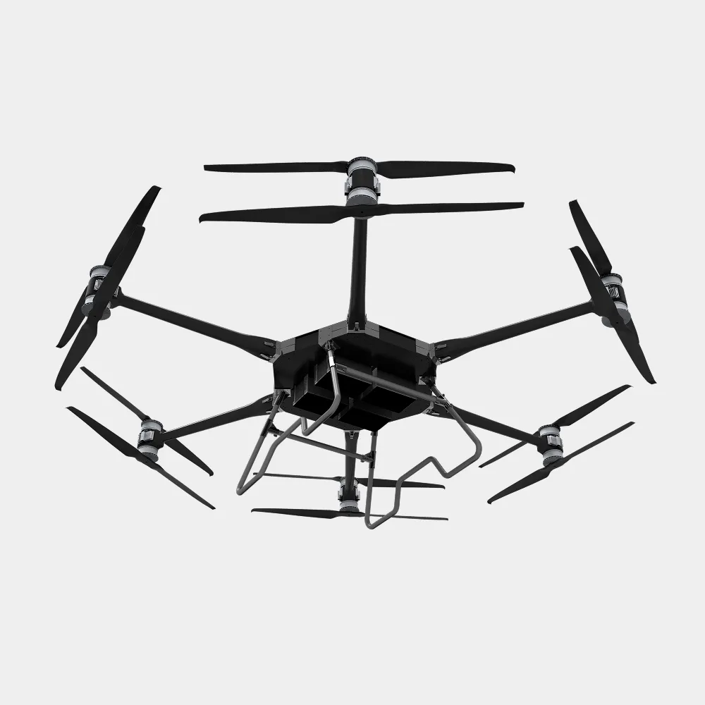 RAYI CargoLift Atlas six-axis cargo drone top view